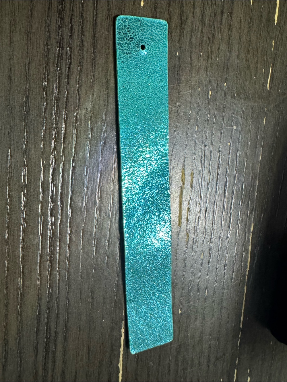Brighton Teal Metallic Leather Strap - Single for a bracelet
